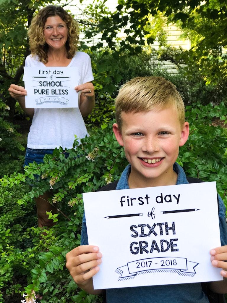First Day Of School Printable Signs