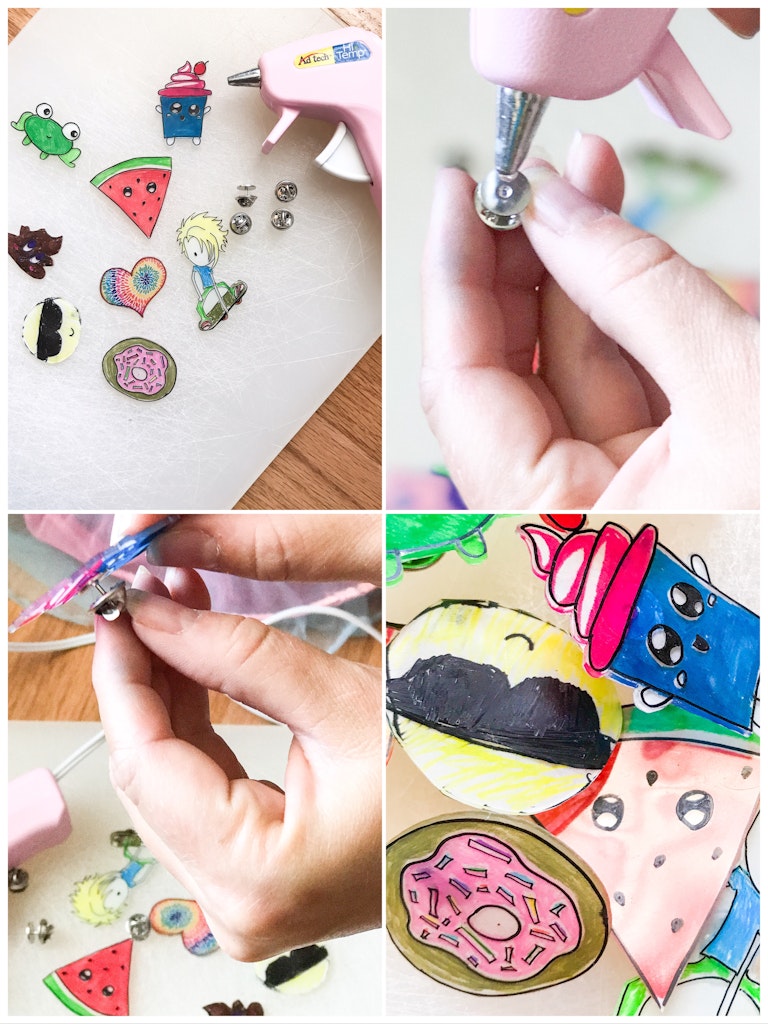 Shrinky Dink Paper, Easy Using Operation Shrinky Art Paper For Jewelry Toys  For Decorations Vegetables Pattern