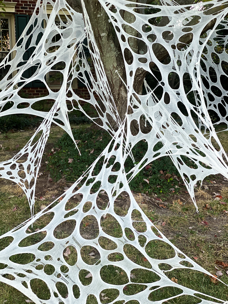 large spider webs for halloween