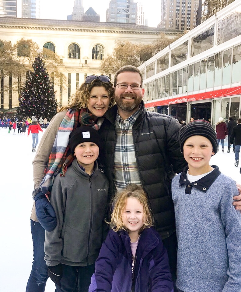 NYC, New York, New York City, traveling with kids, family travel, Christmas in New York, kids New York, Bryant Park, Bryant Park ice rink, Bryant Park ice skating rink, ice skating in New York City