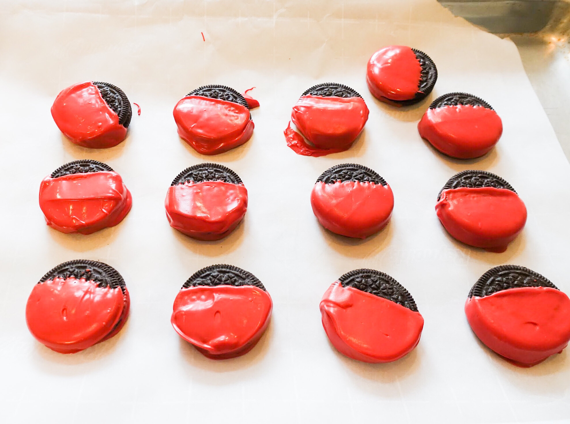 love bug valentine cookies