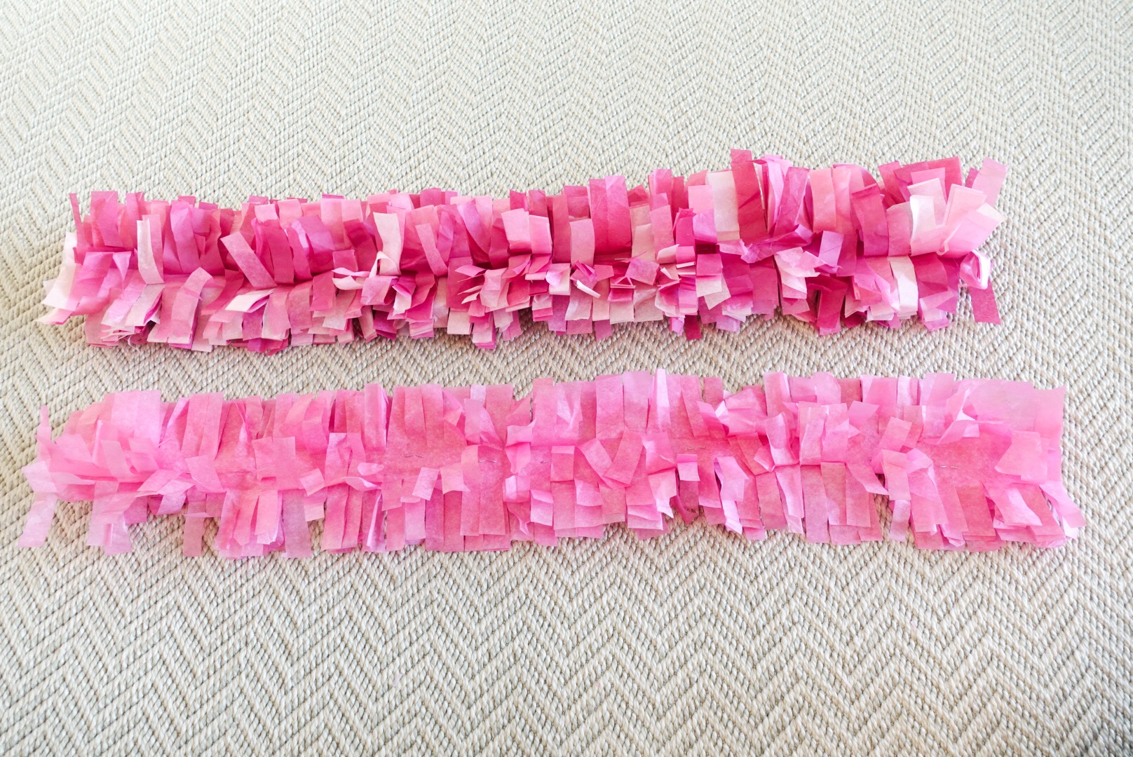 tissue paper pom pom garland