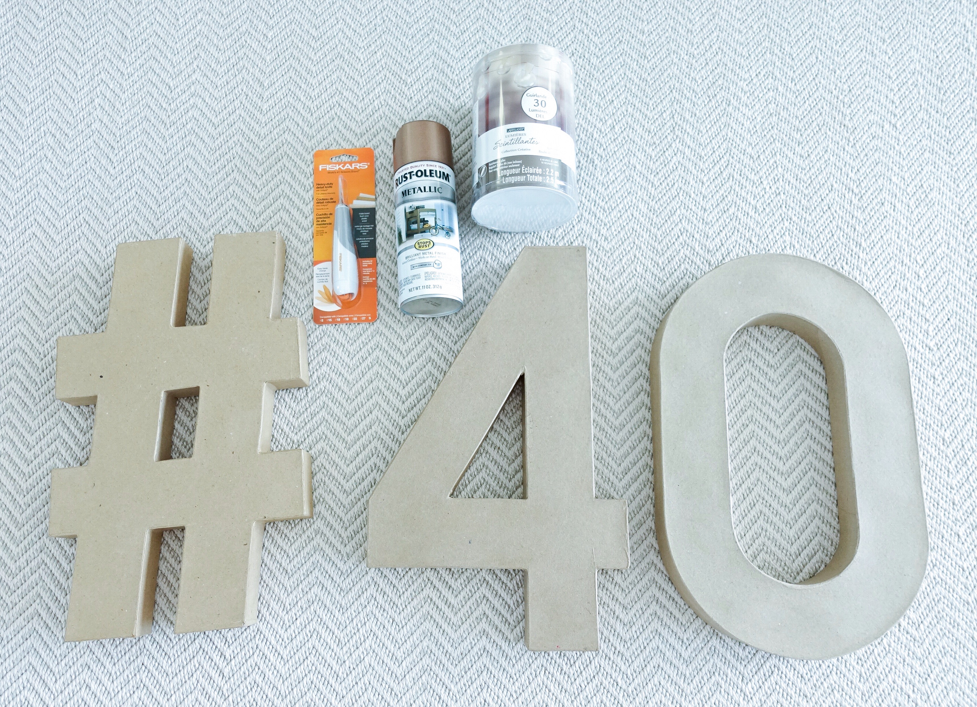 DIY Marquee Numbers