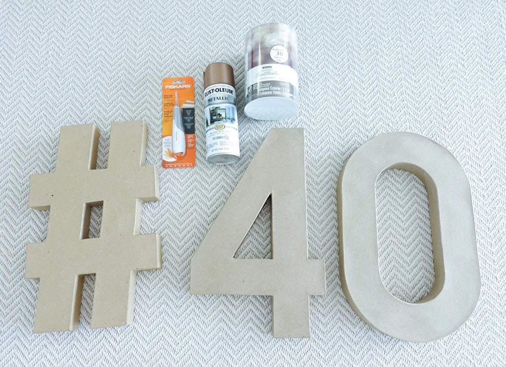 DIY Marquee Numbers