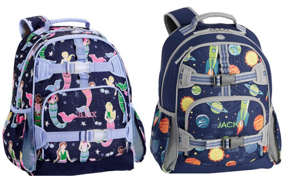 pottery barn kids bookbags