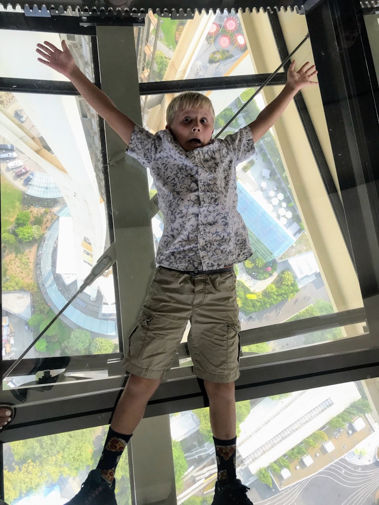 Seattle with Kids - Space Needle Rotating Glass Floor