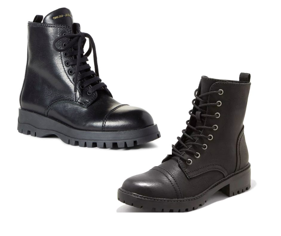 target white combat boots