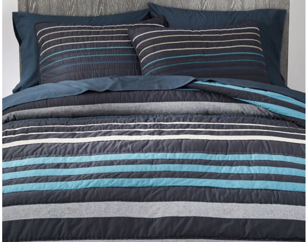 Our Favorite Bedding for Boys - Potterybarn Teen Laid Back Stripes Bedding
