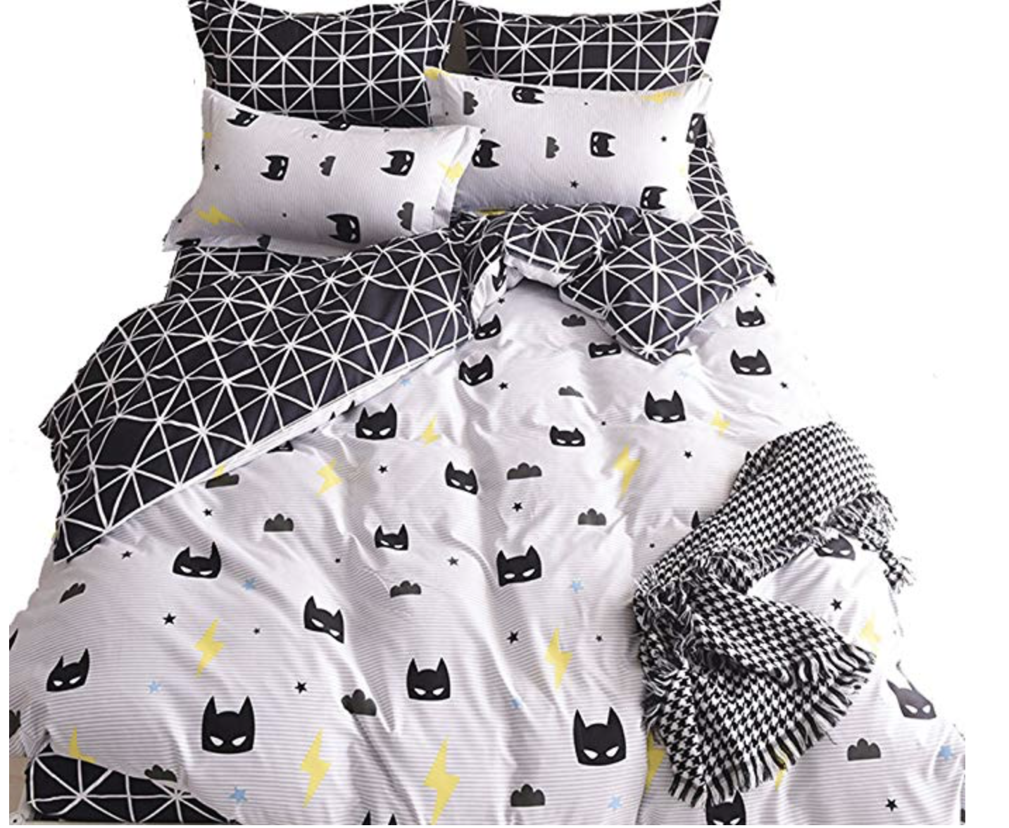 Nattey Superhero Bedding on Amazon
