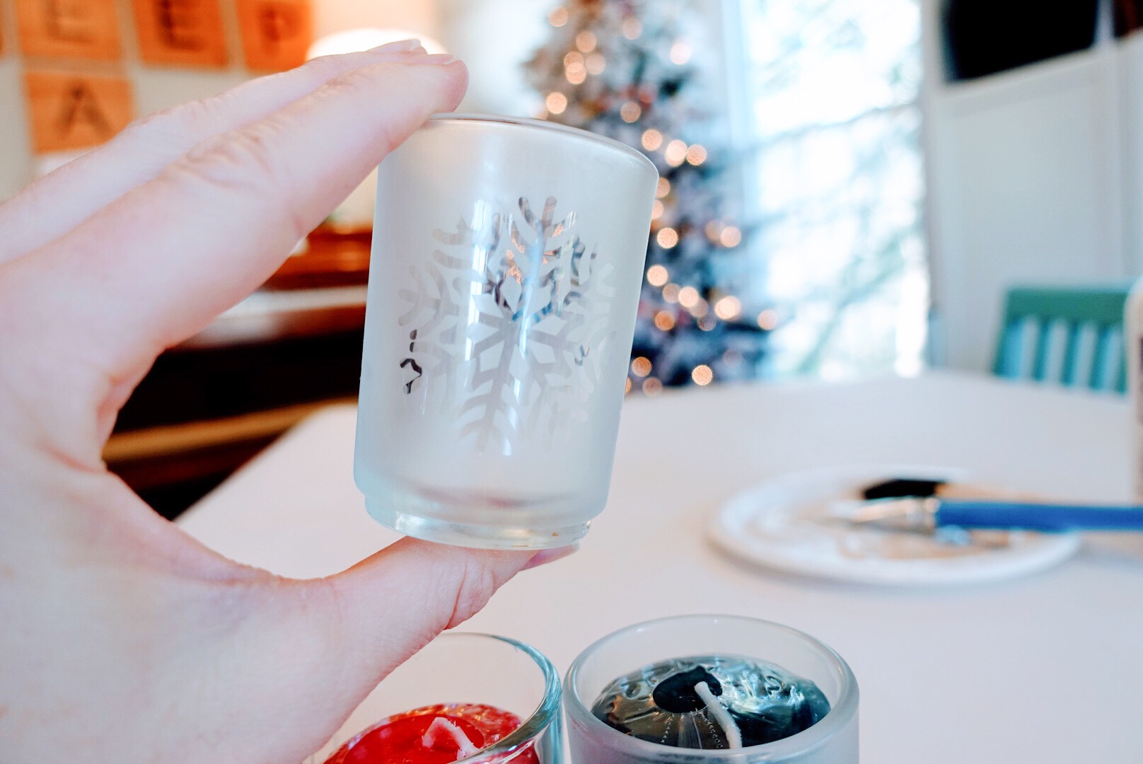 DIY Etched Votive Candle Holders 