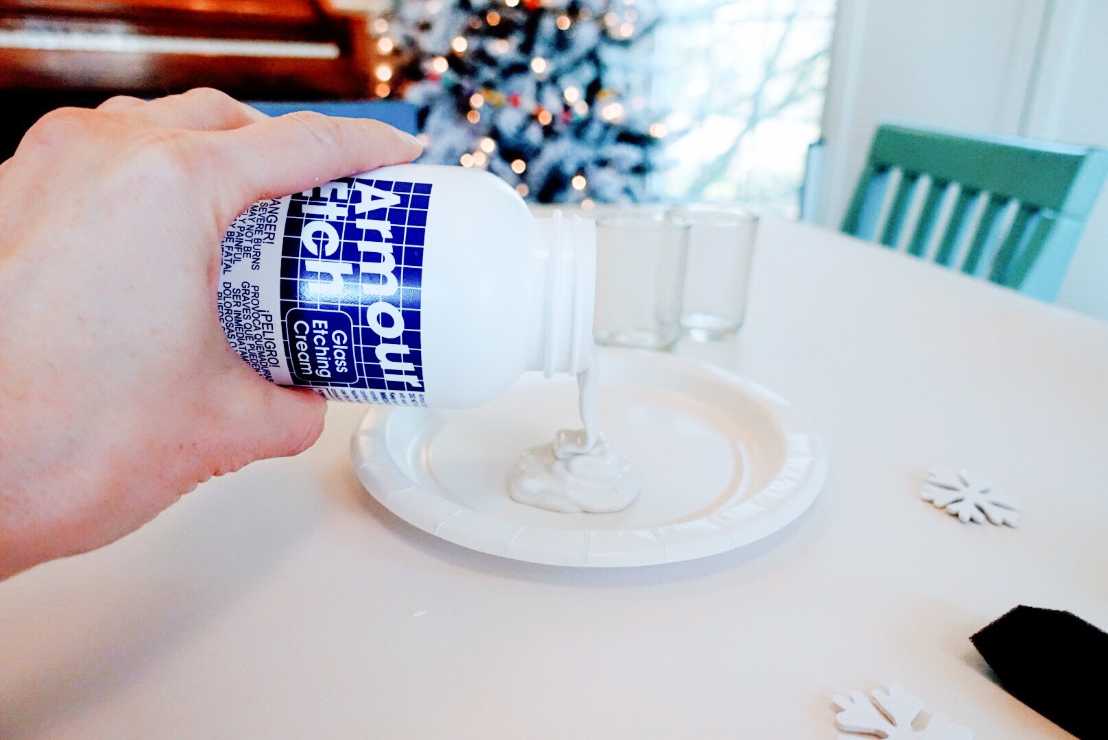 DIY Etched Votive Candle Holders 