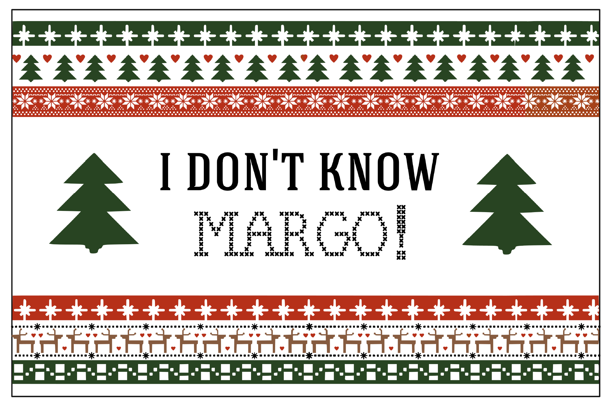 Why is the carpet all wet Todd? I Don't Know Margo