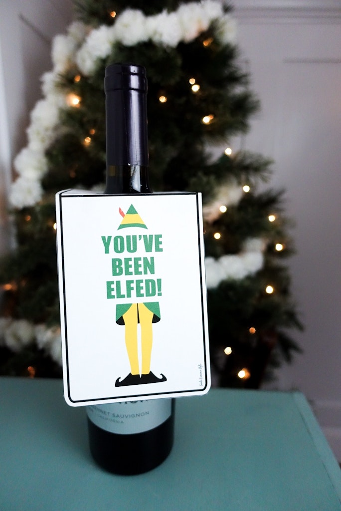 You've Been Elfed Printable Hang Tags