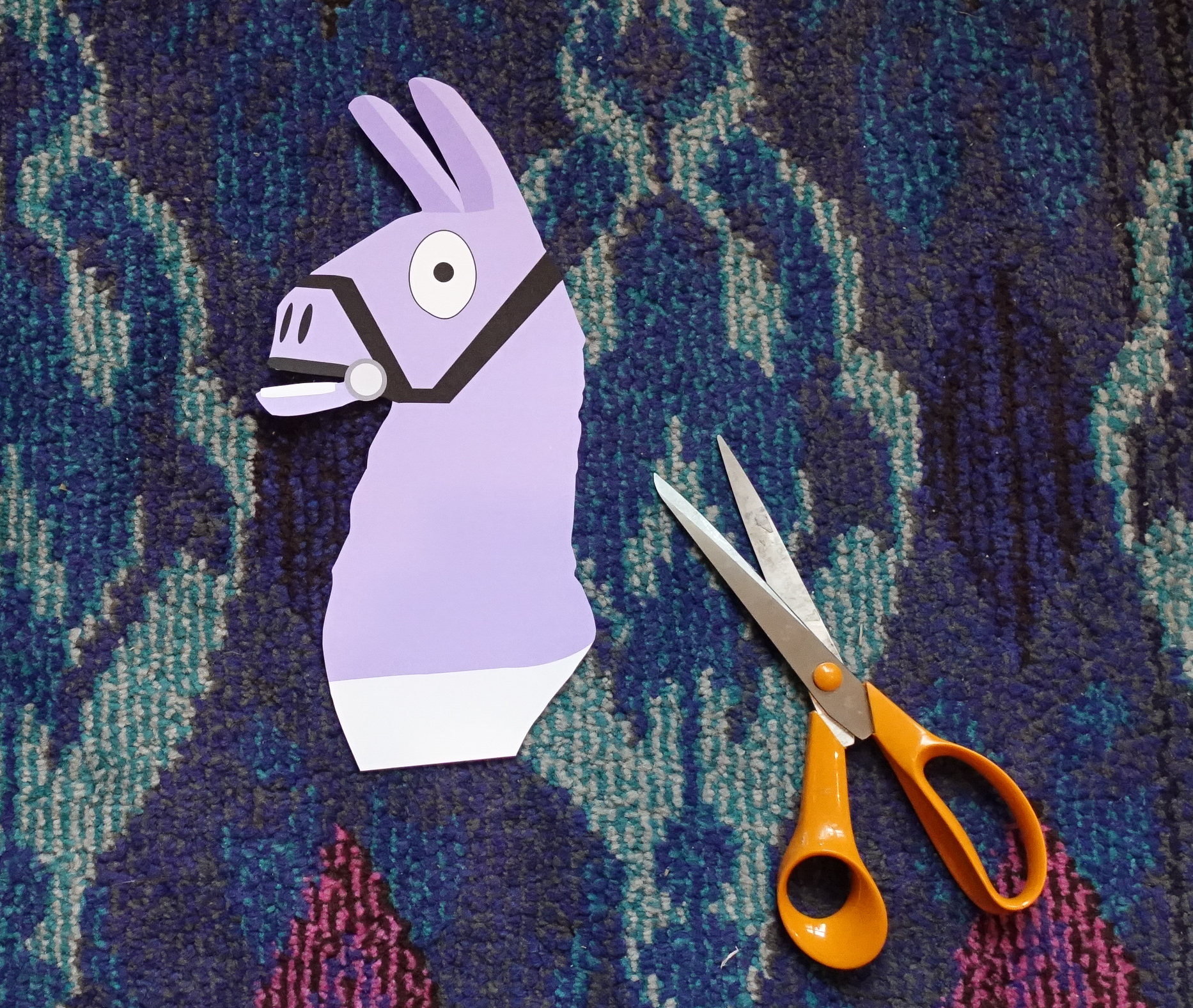 DIY Fortnite Llama Valentine's Day Classroom Mailbox