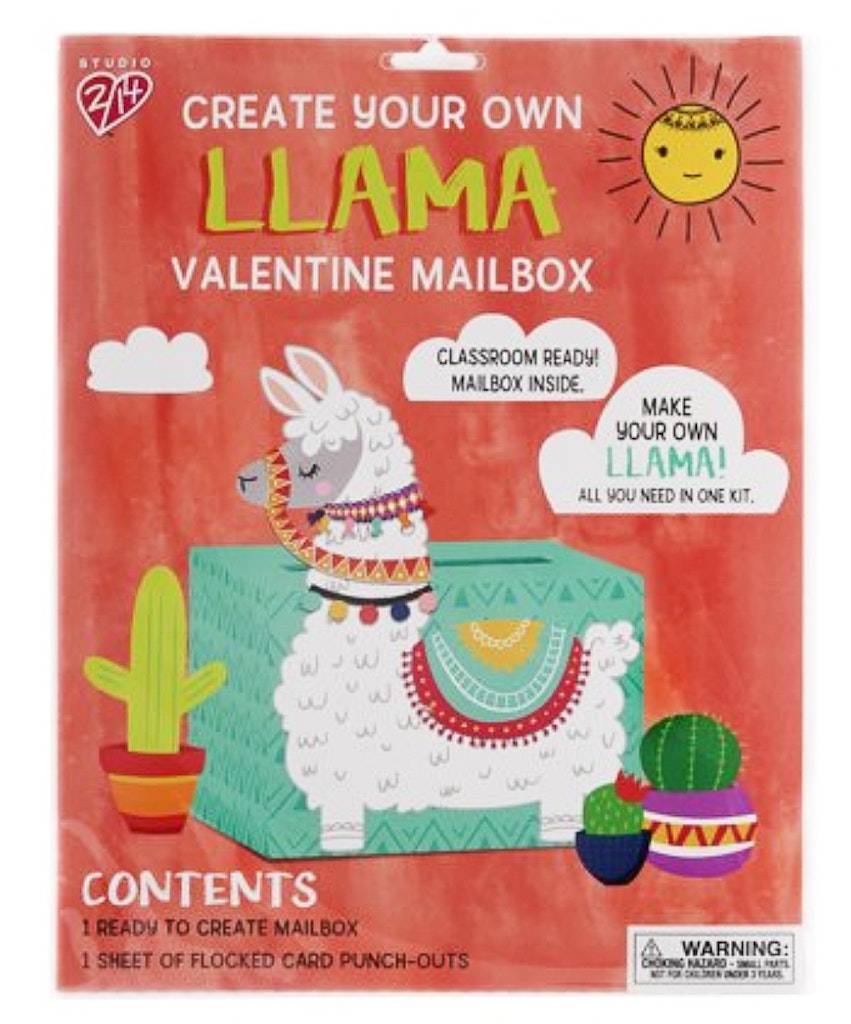 DIY Fortnite Llama Valentine Classroom Mailbox