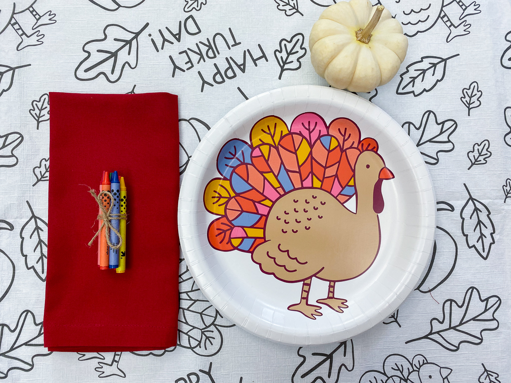 kids table Thanksgiving