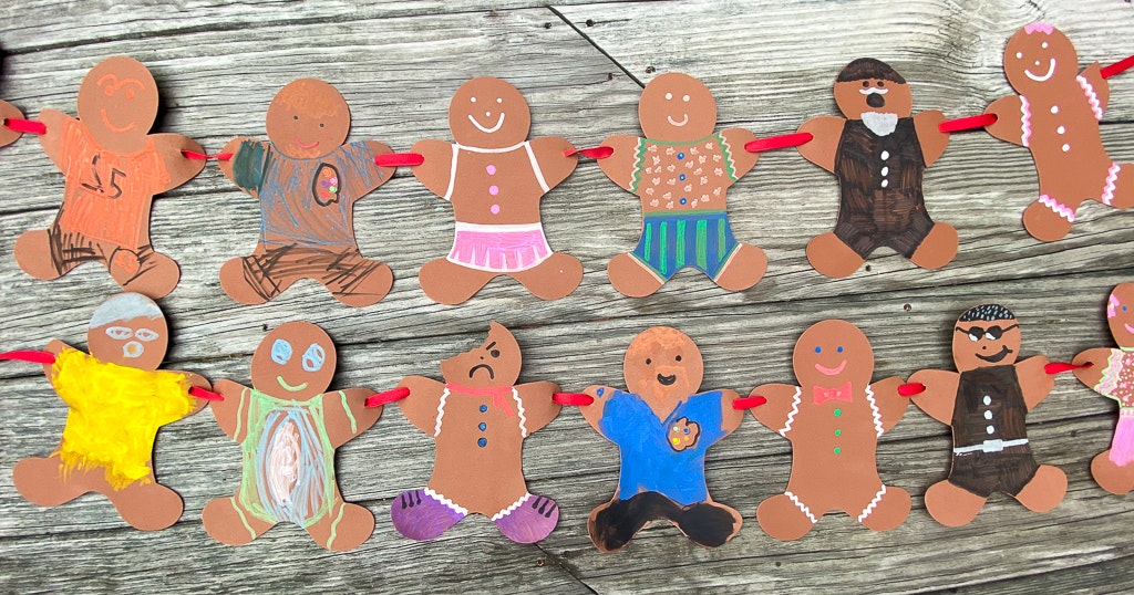 DIY Dollar Store Gingerbread Man Banner