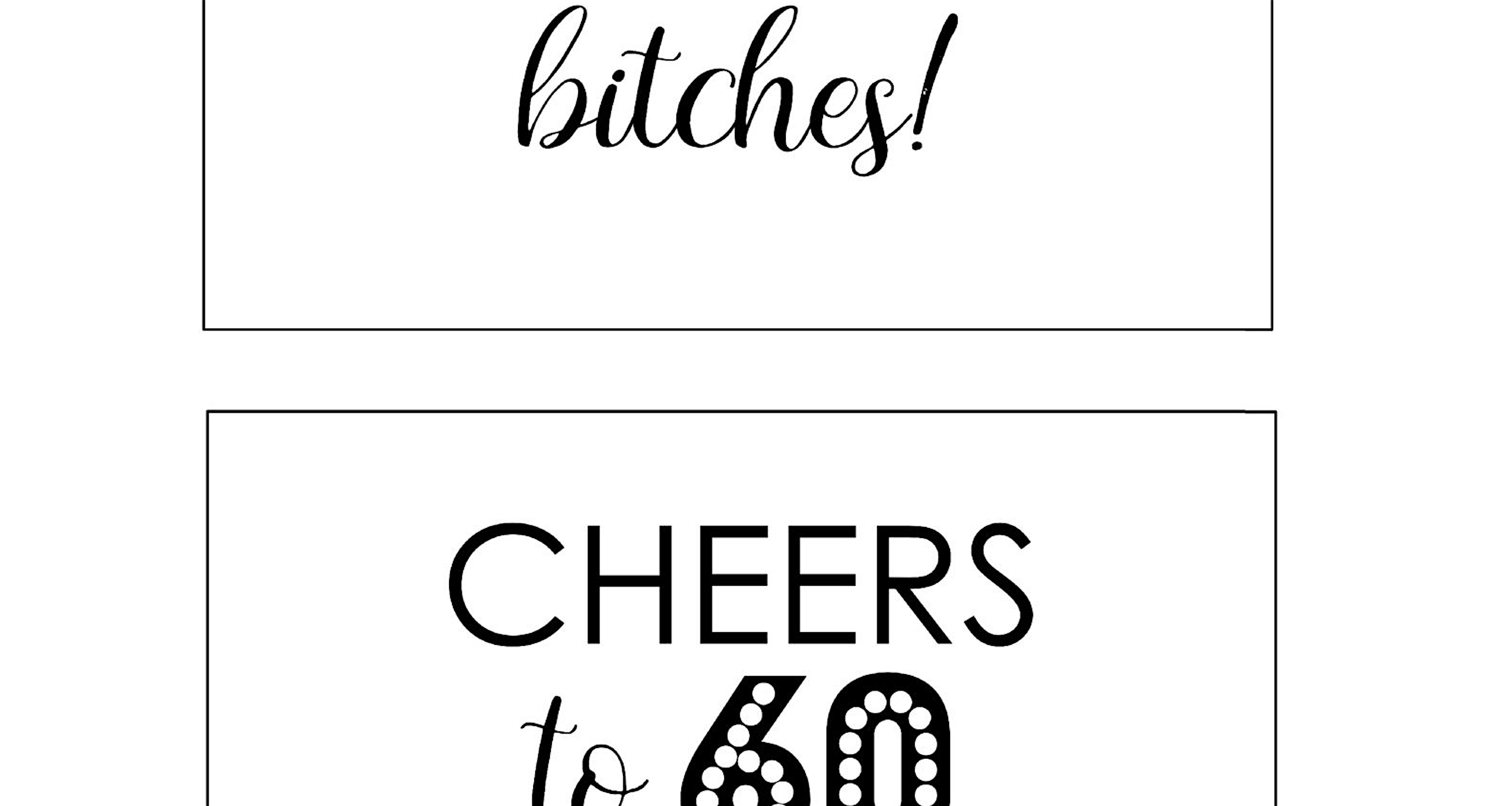 DIY Printable 60th Birthday Signs Cheers To 60 Years South Lumina Style diy-printable-60th-birthday-signs-cheers-to-60-years-south-lumina-style