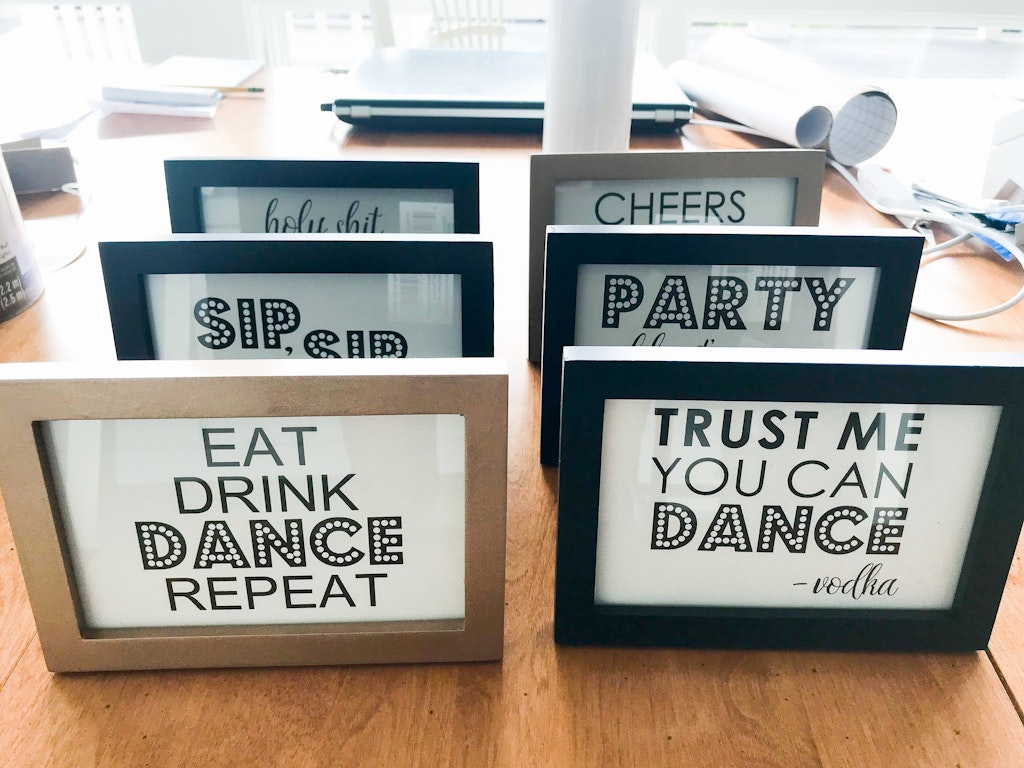 DIY Printable Adult Birthday Party Signs