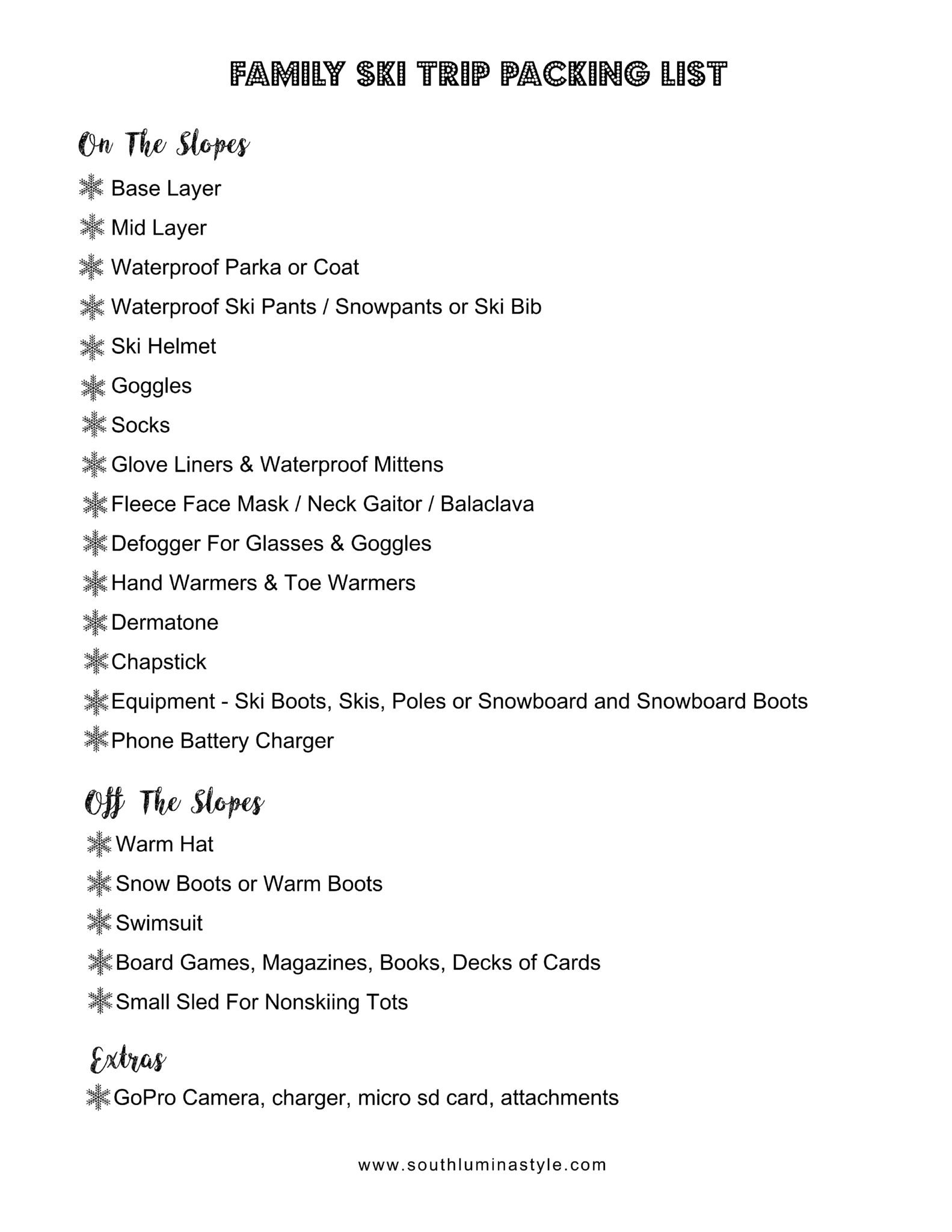 Family Ski Trip Packing List, what to pack on a family ski trip, kids ski, kids snowboard, what to wear skiing, what should kids wear skiing