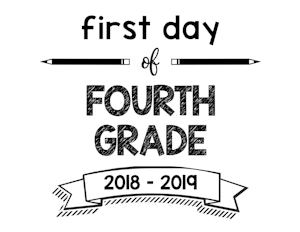 First Day of Fourth Grade 2018 – 2019