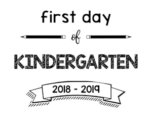 first day of kindergarten clipart