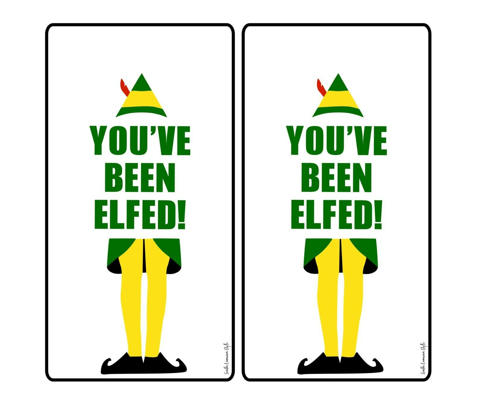 thumbnail of You’ve Been Elfed Printable Gift Tags