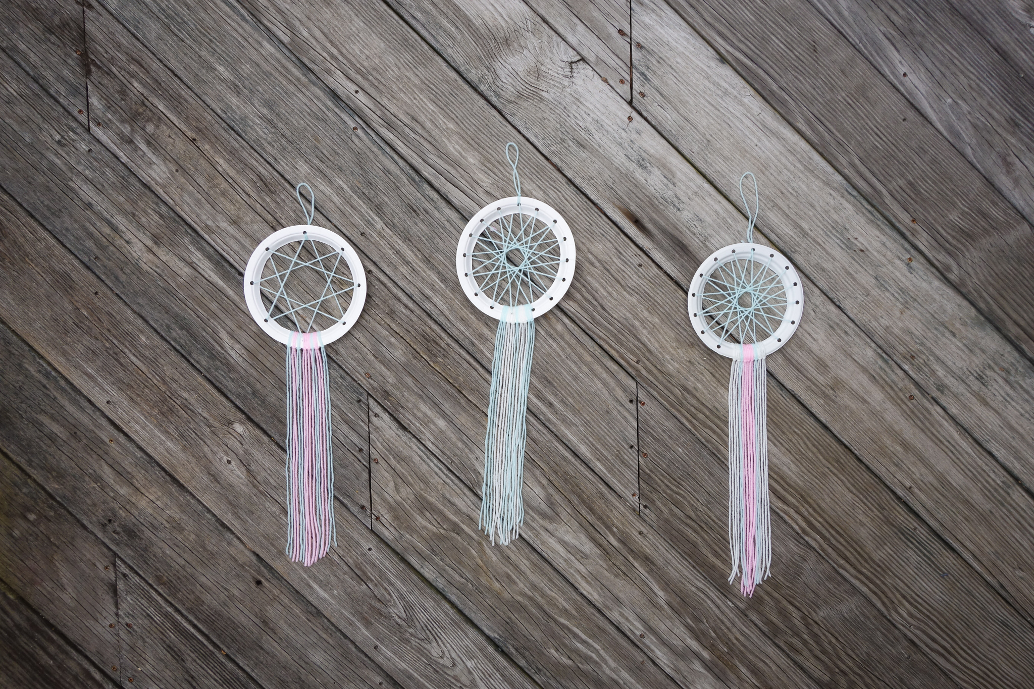 DIY Paper Plate Dream Catchers