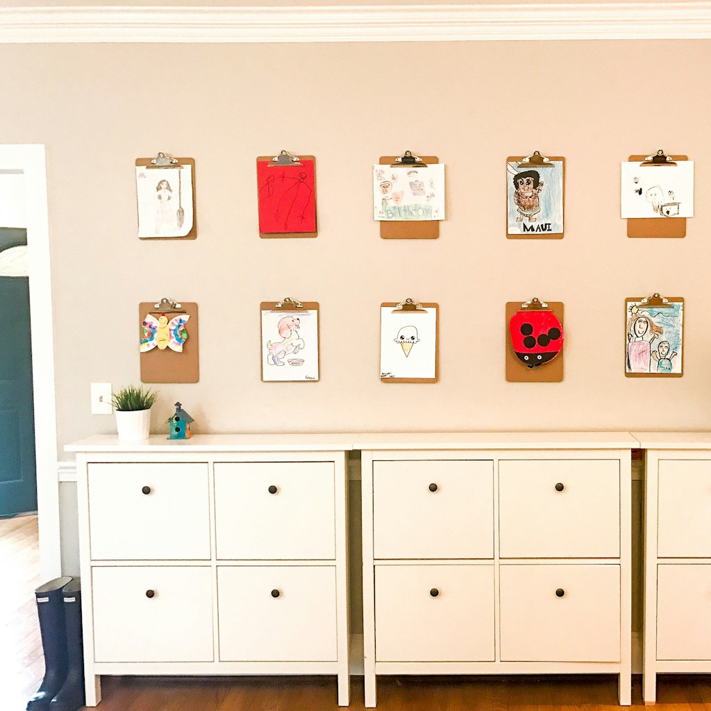 How to Display Your Kids' Artwork In Your Home