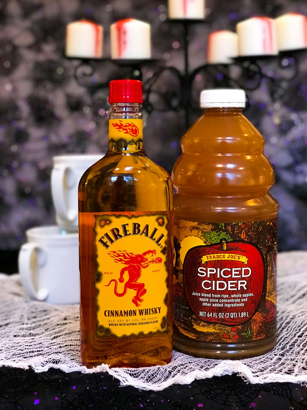 Cozy Fall Drink Spiked Hot Cider and Fireball