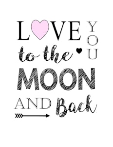 thumbnail of love you to the moon and back 8×10