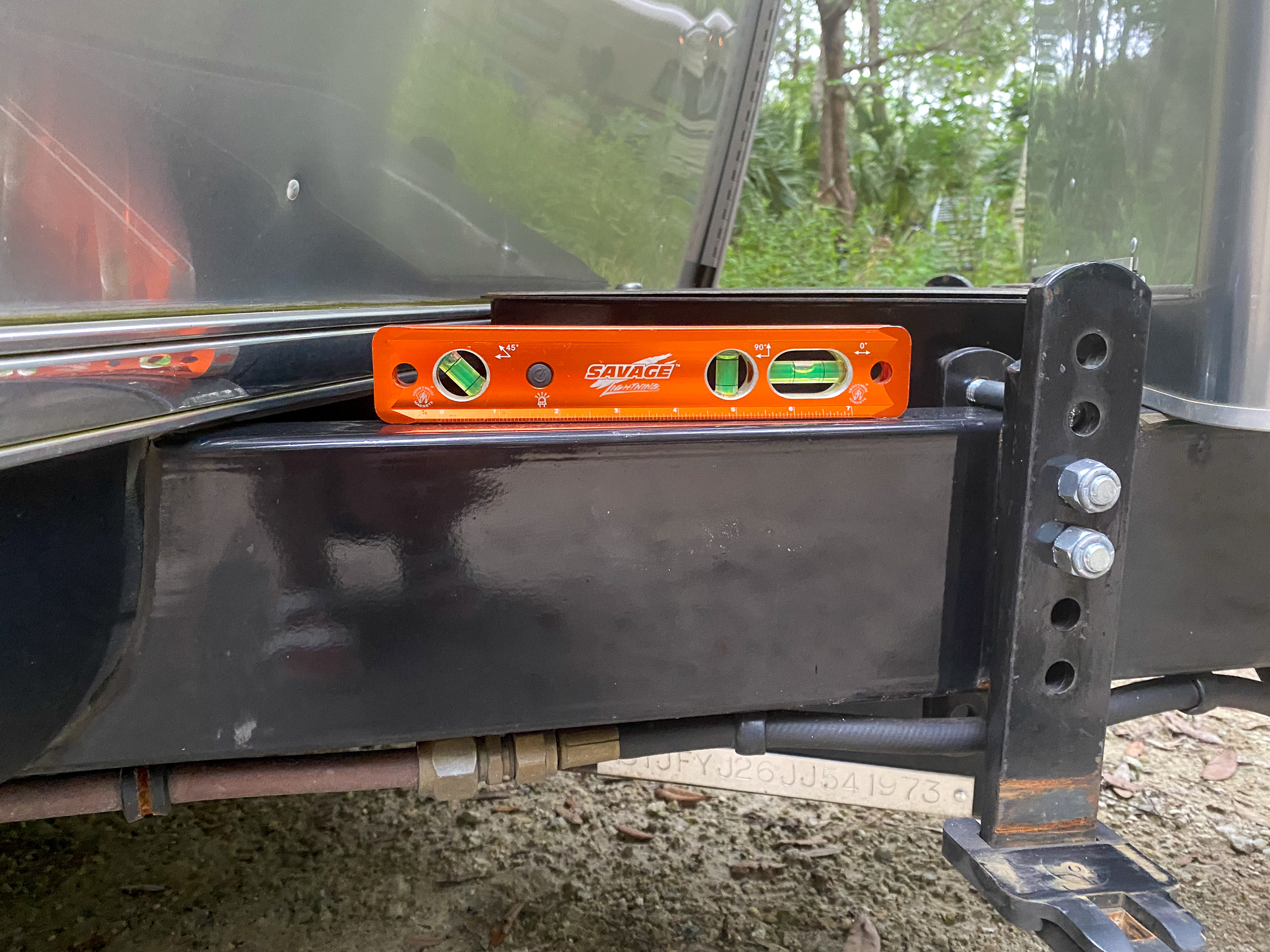 level trailer front to back