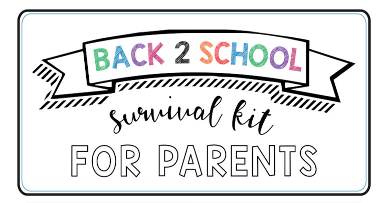 back to school survival kit for parents