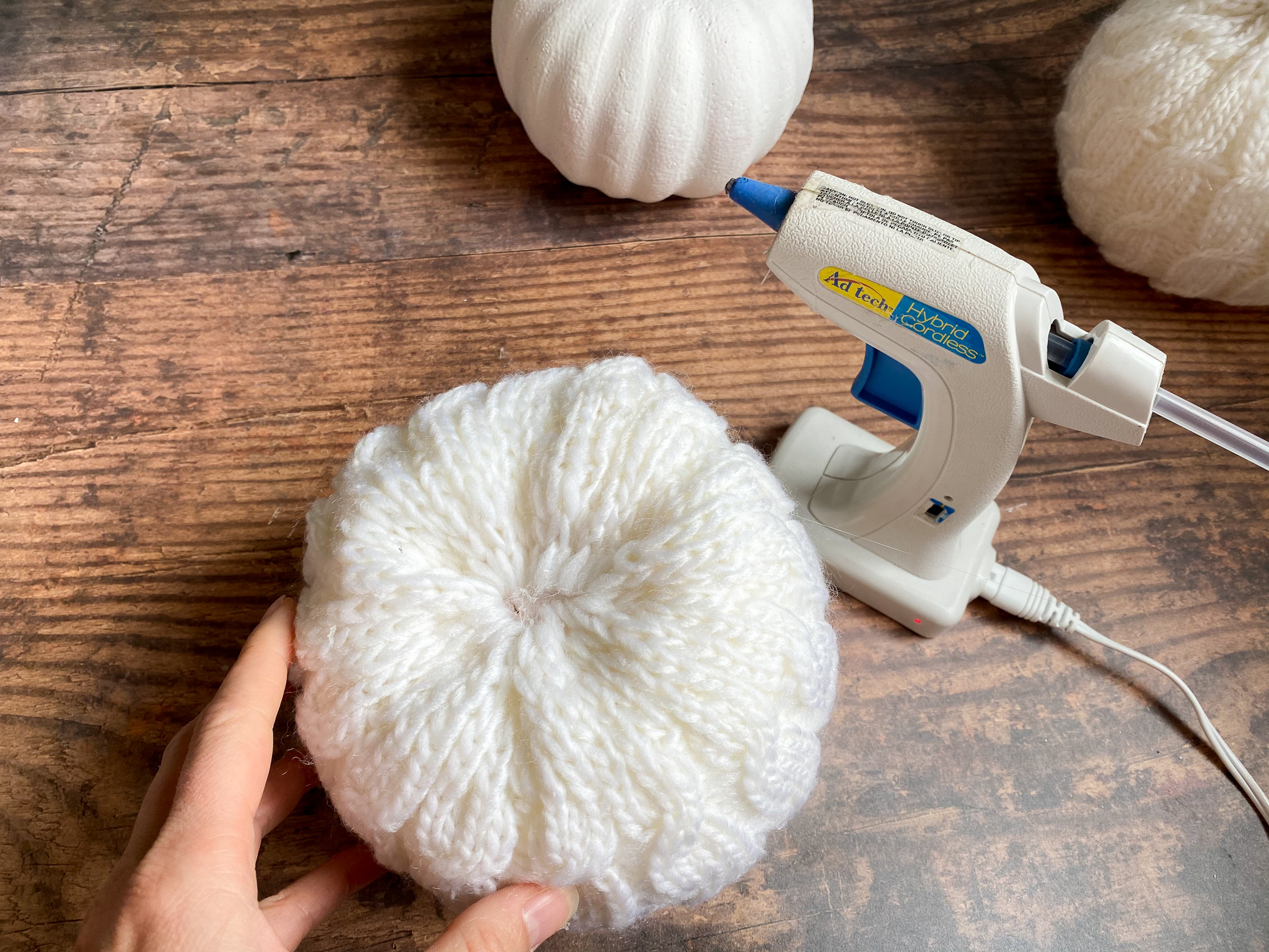 Dollar Store Fabric Pumpkin DIY
