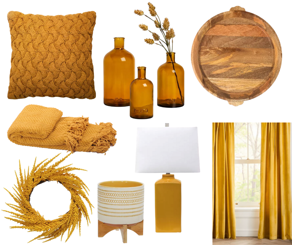 fall design trends mustard yellow