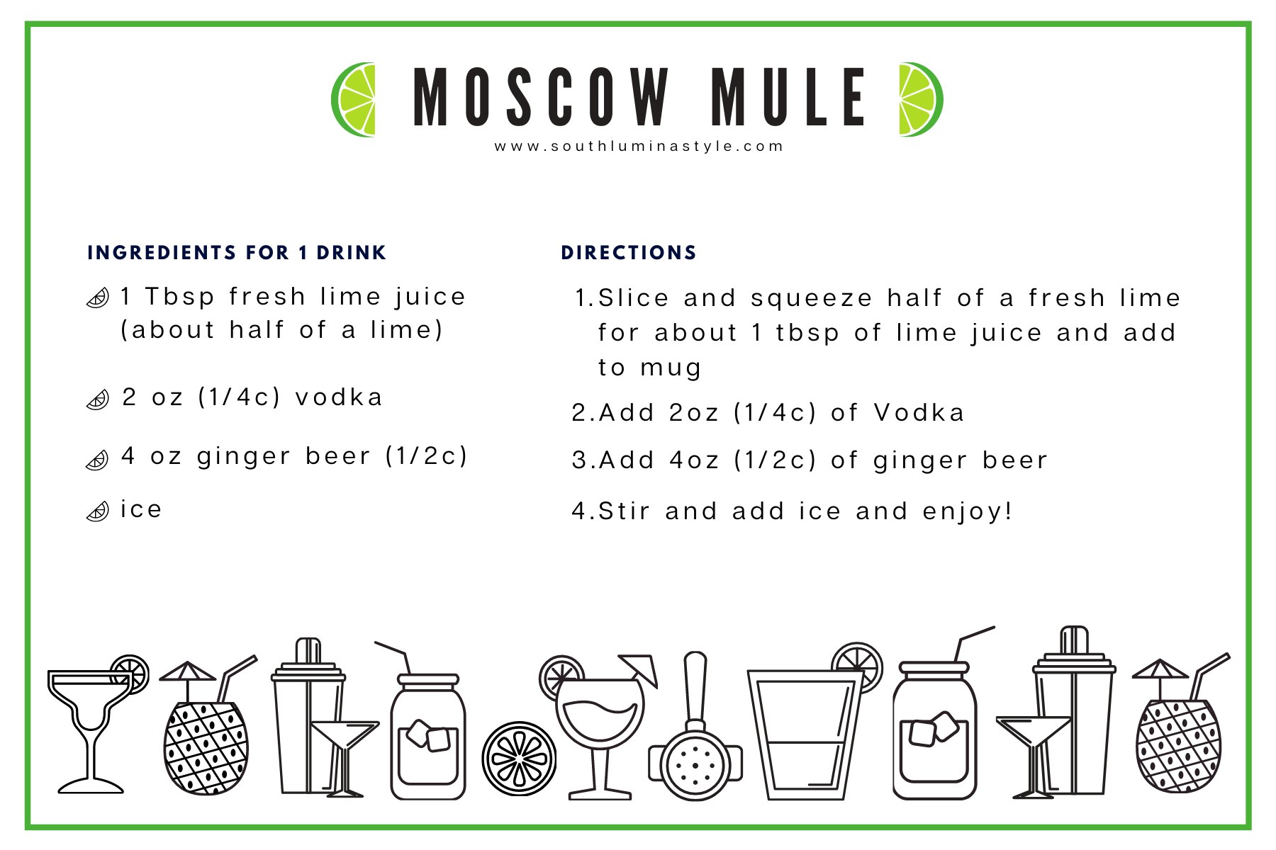 Moscow Mule : Cocktail de vodka classique et rafraîchissant à 3