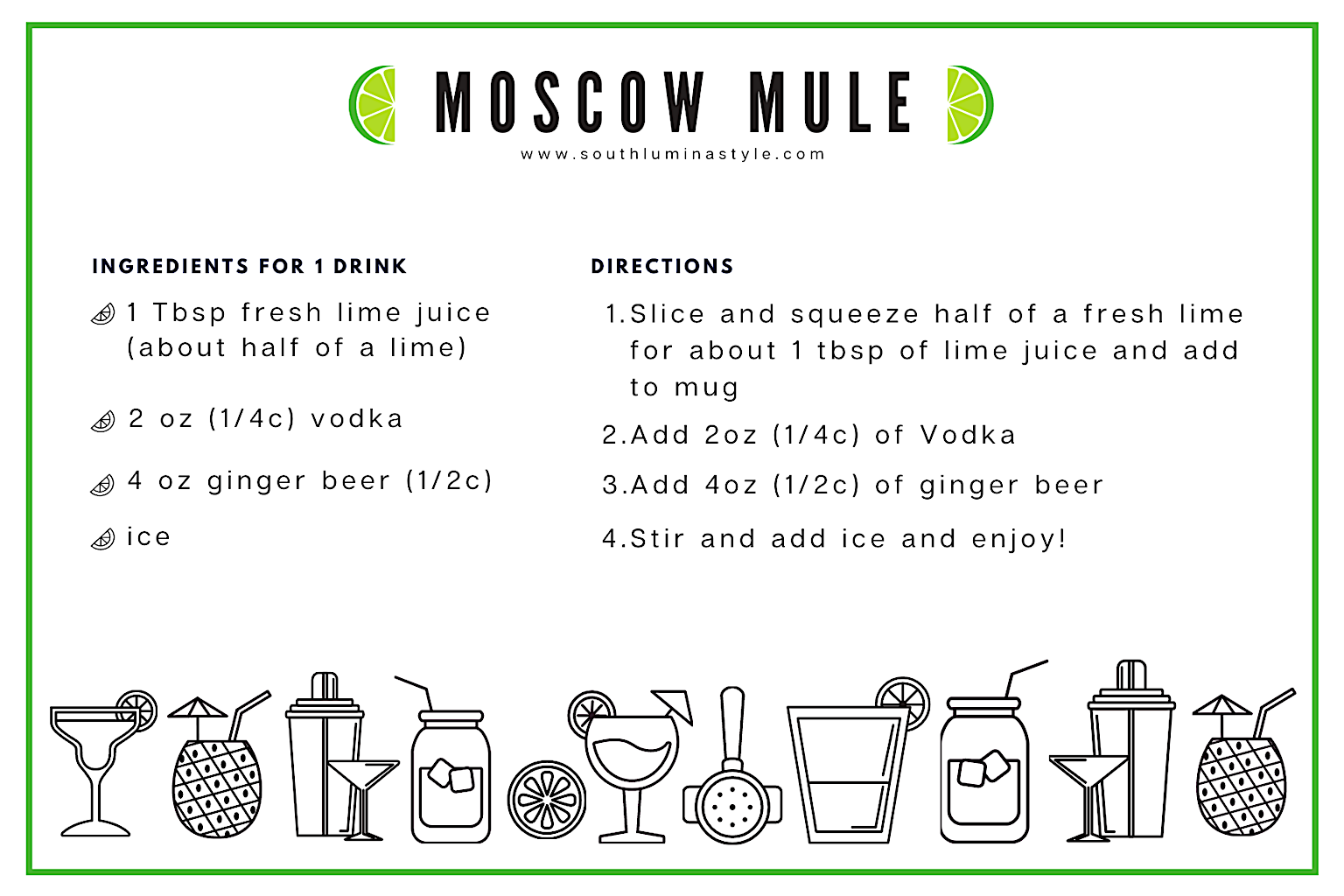 How To Make A Moscow Mule South Lumina Style