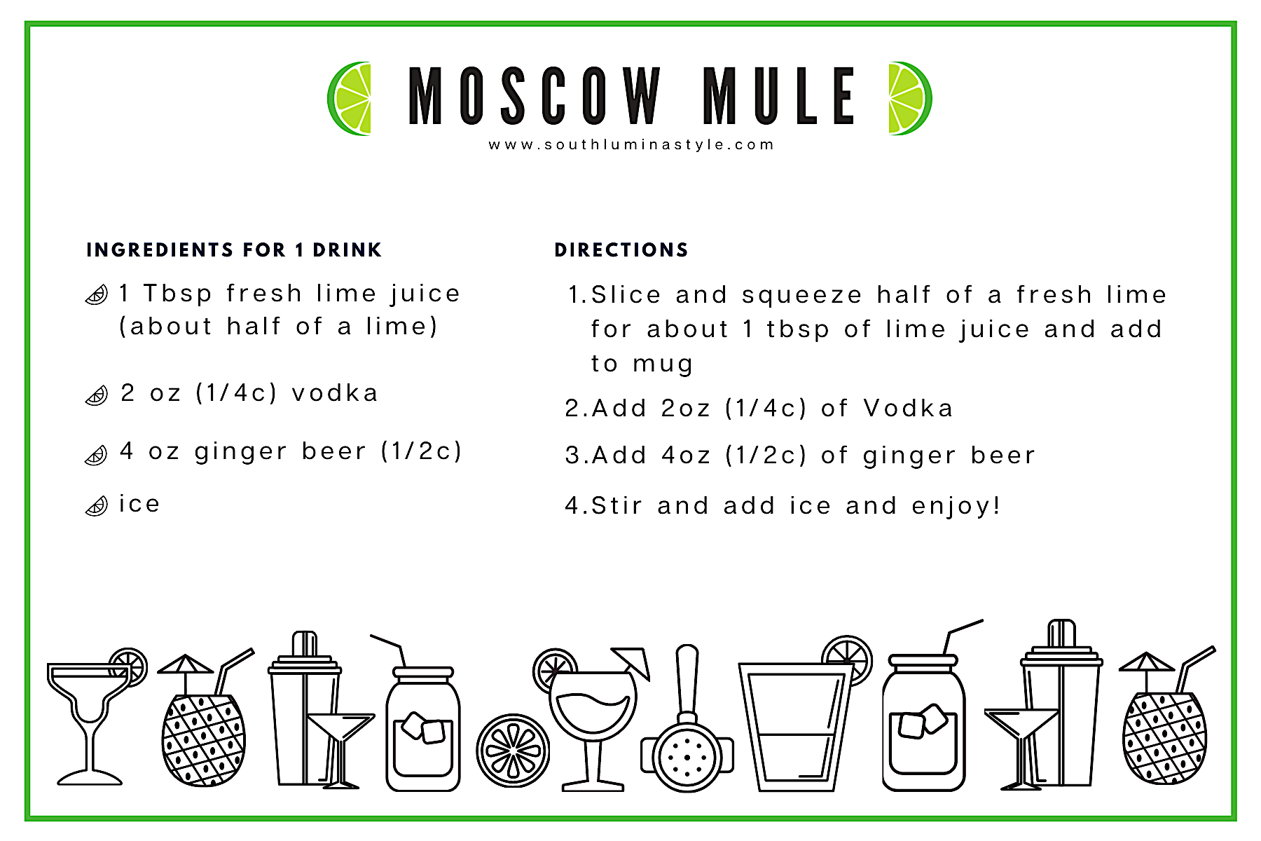 How To Make A Moscow Mule South Lumina Style