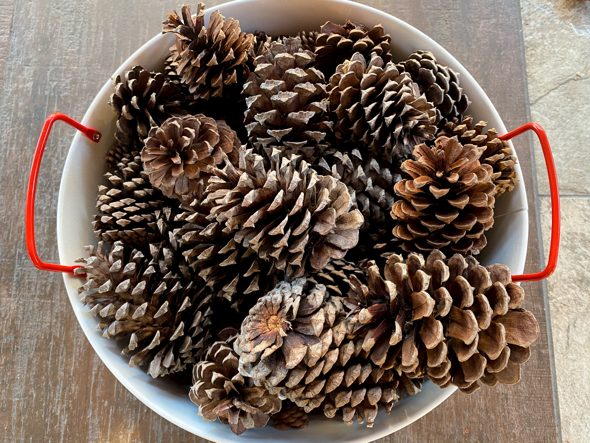 diy pinecone flowers