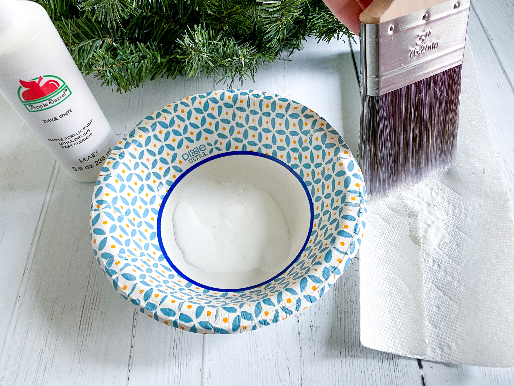 how to flock a christmas wreath