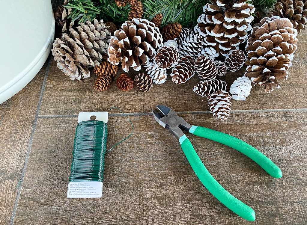 pinecone wreath picks