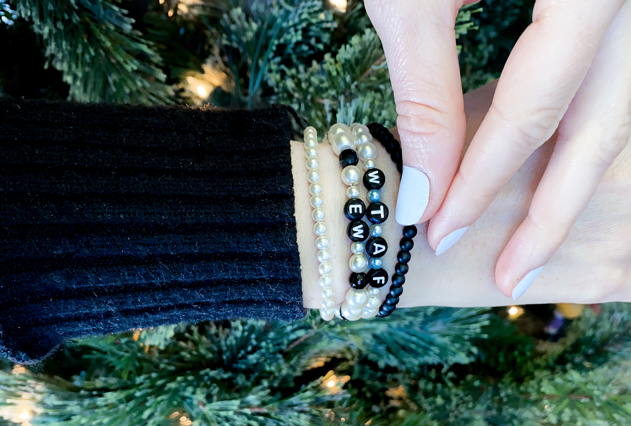 DIY schitts creek inspired beaded bracelets