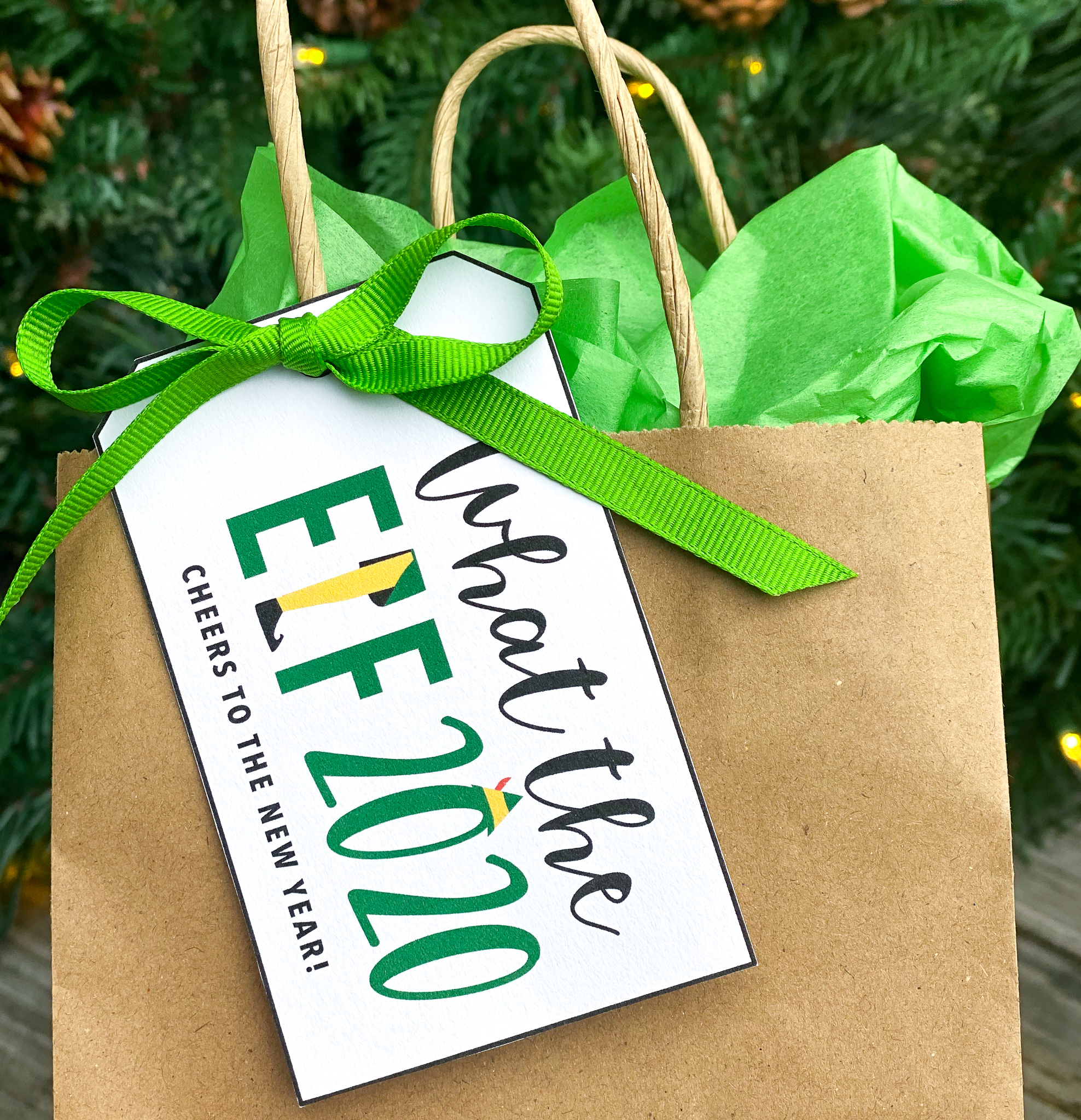 what the elf 2020 printable Christmas gift tags
