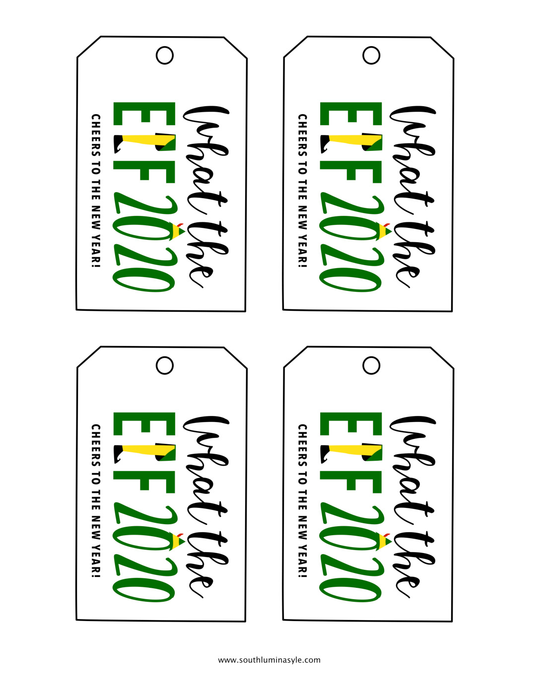 thumbnail of what the elf 2020 printable gift tags