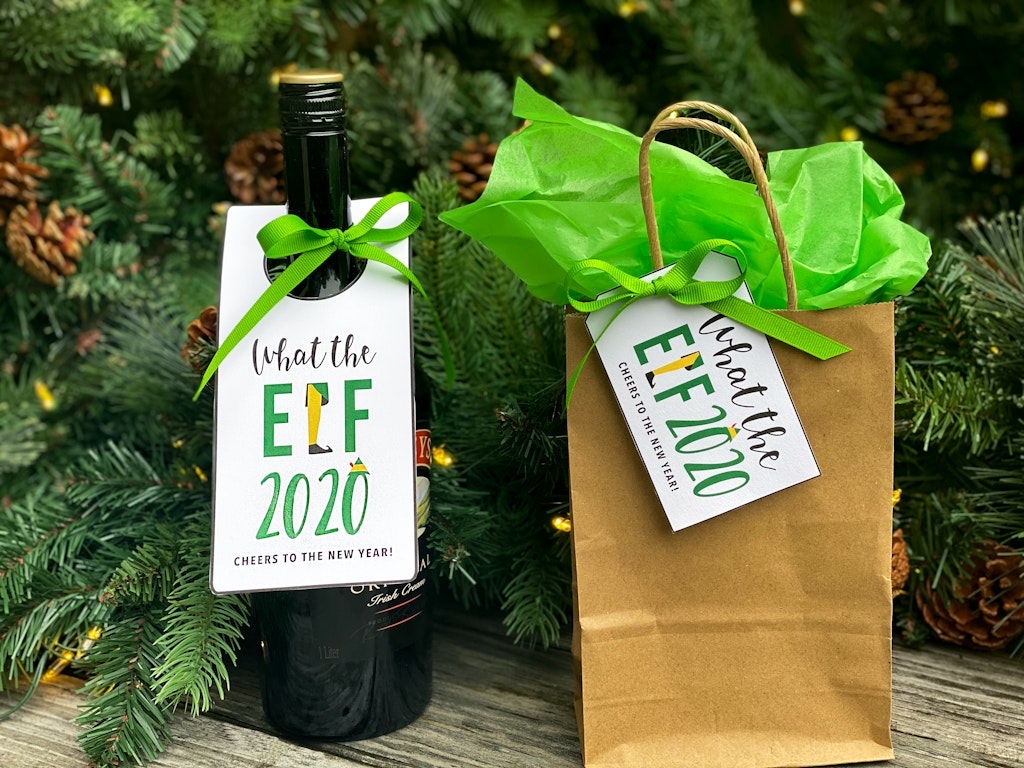 youve been elfed printable tags what the elf 2020