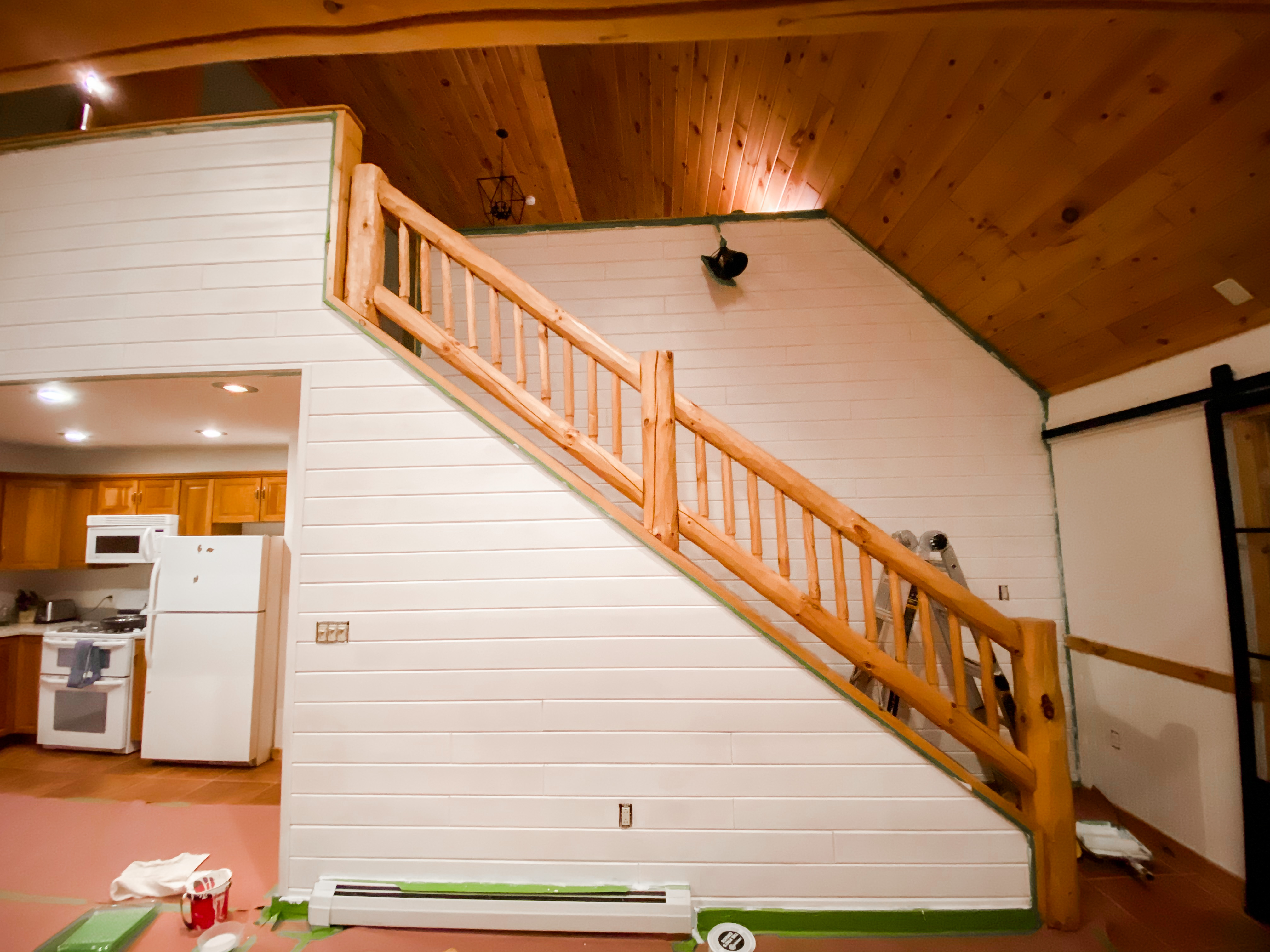 how to paint wood paneling