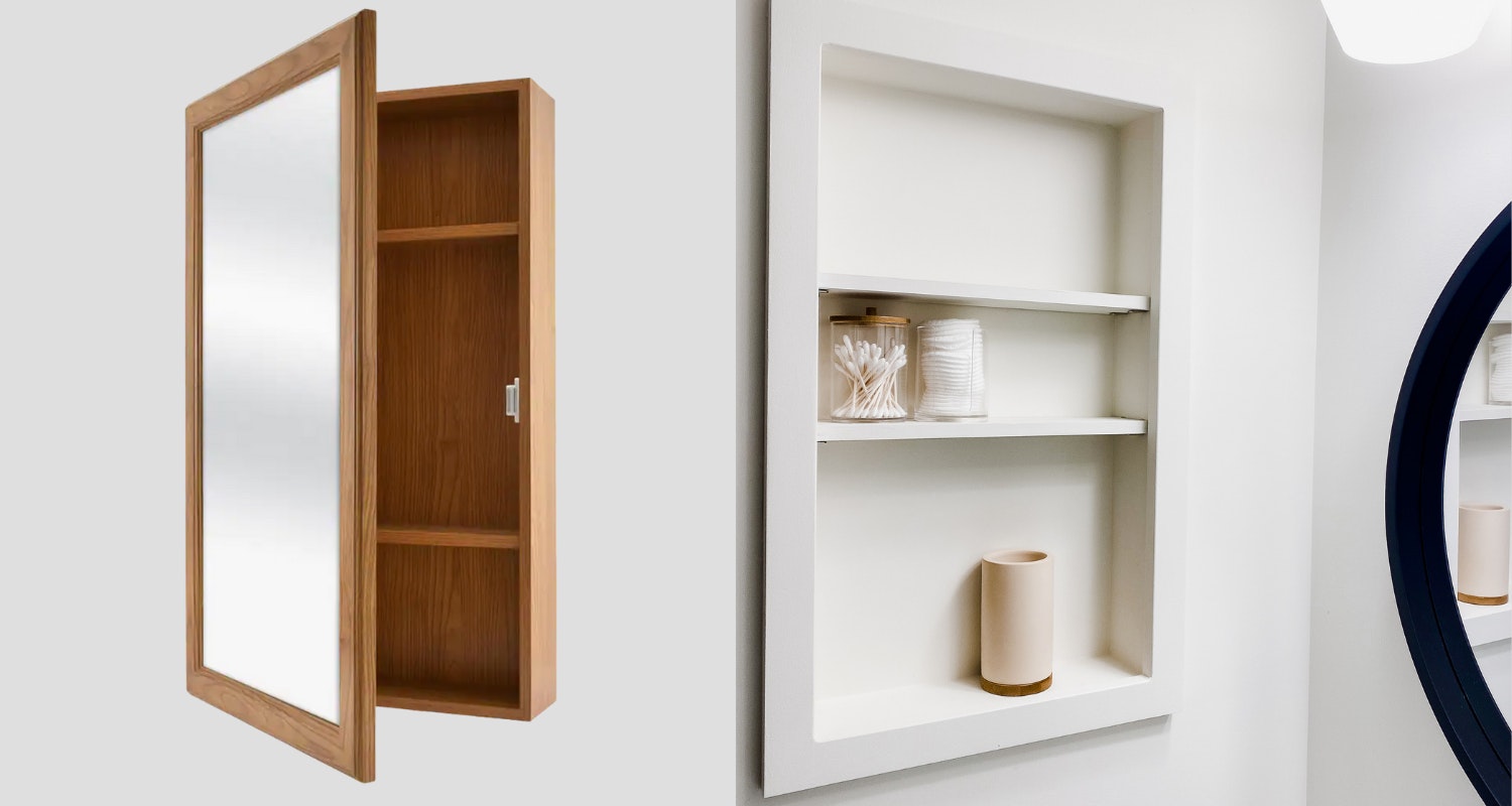 Replacing Medicine Cabinet With Shelves - South Lumina Style
