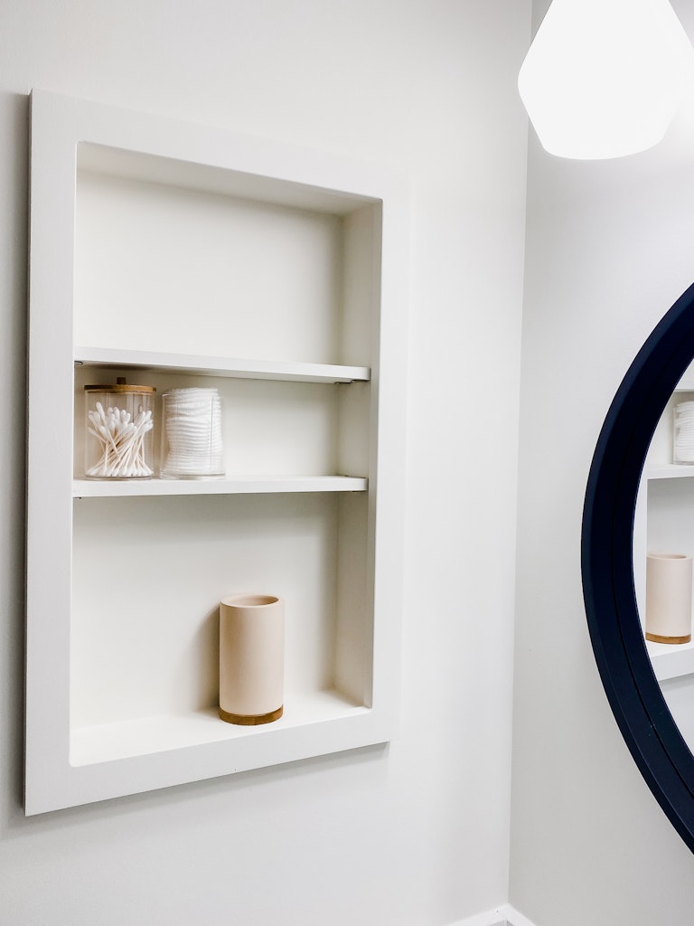 From Medicine Cabinet to Built-In Shelf