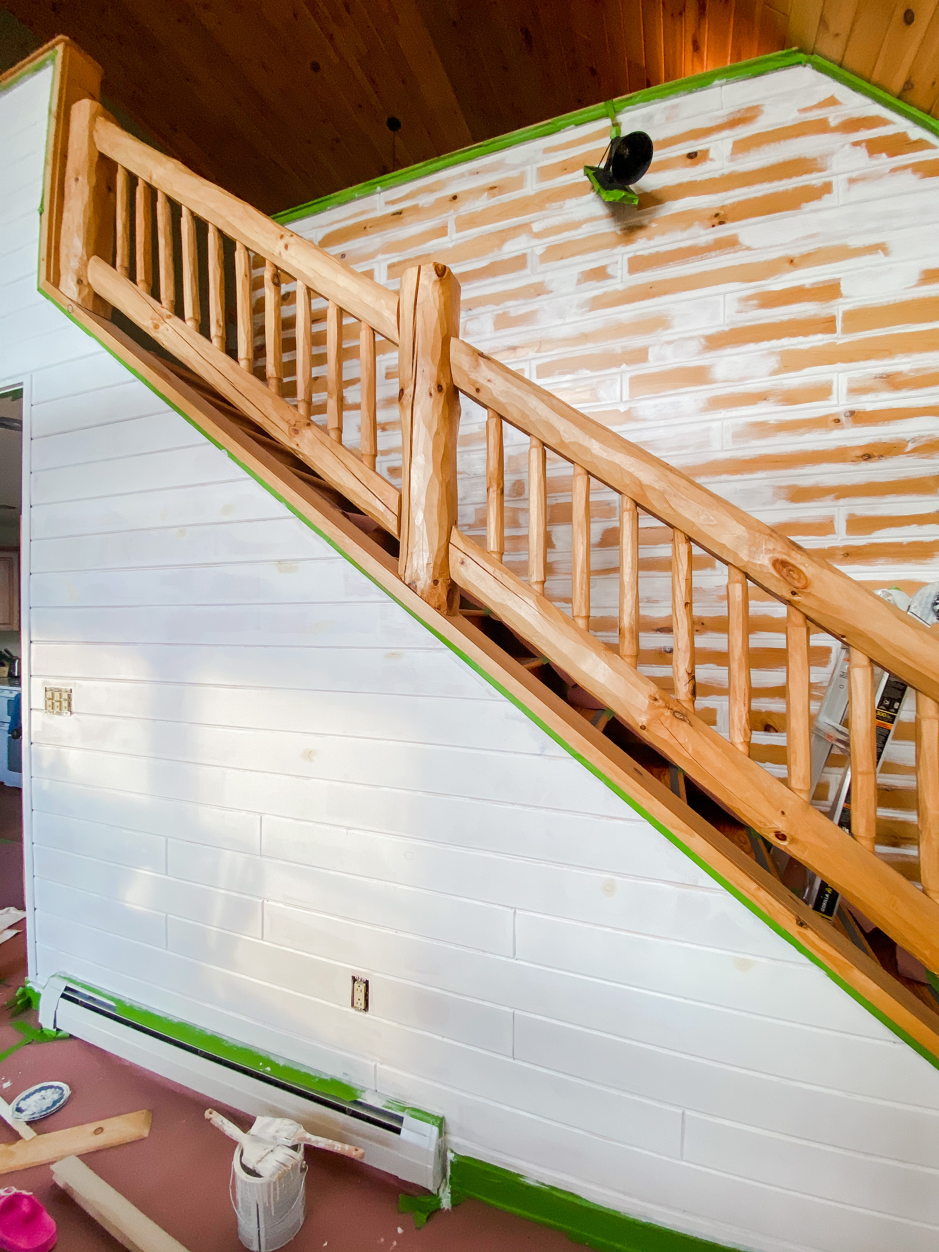 how to paint wood panel walls