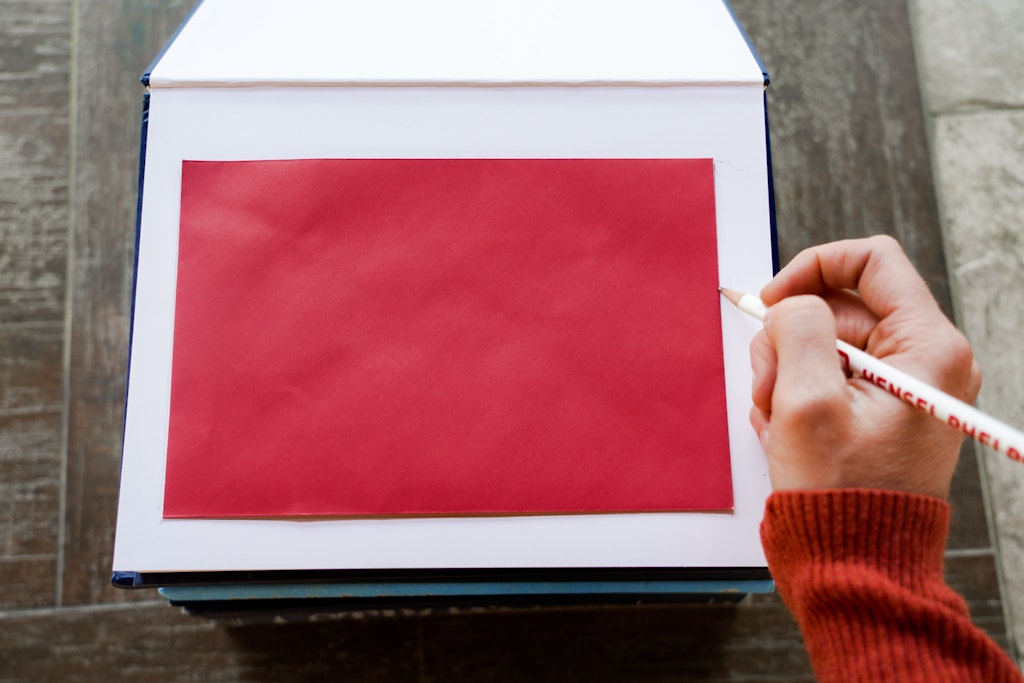 how to make a book card holder